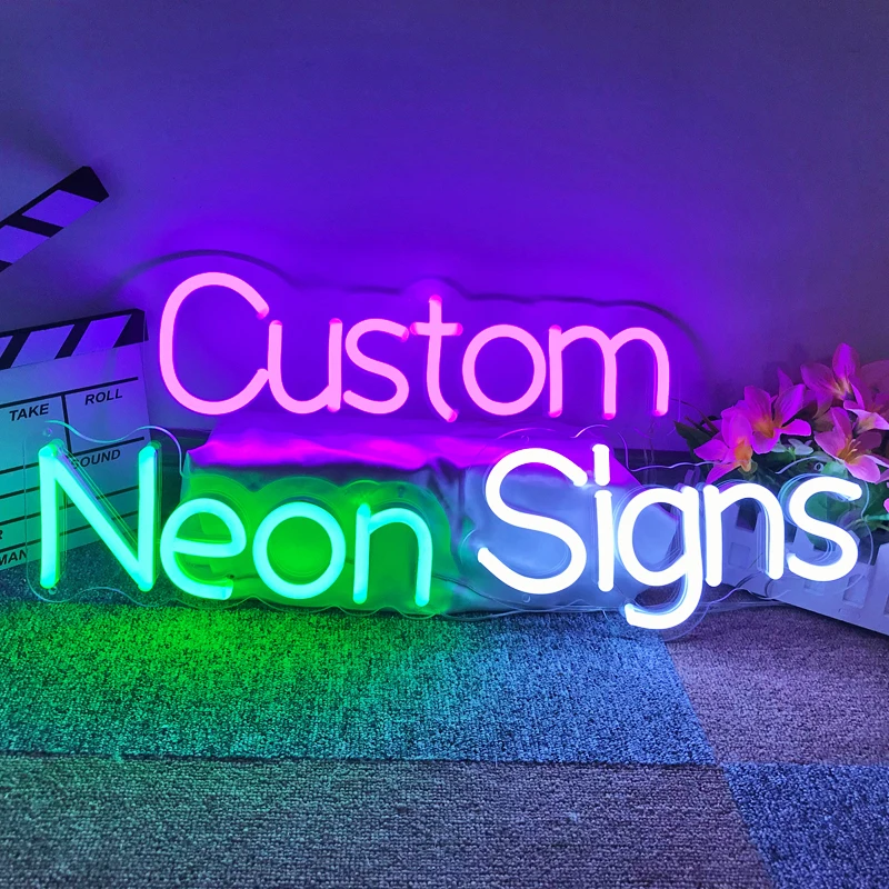 Custom Personalized Decoration Light Electronic Signs For Restaurant Bar Neon Lights Sign No MOQ Dropshipping