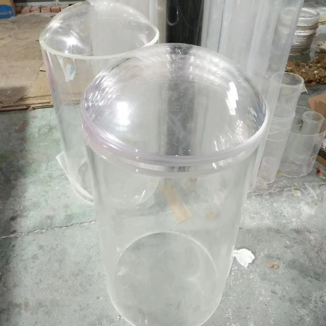 Ning E-Plastics Large transparent acrylic cylinder pmma pipe for micro reactor