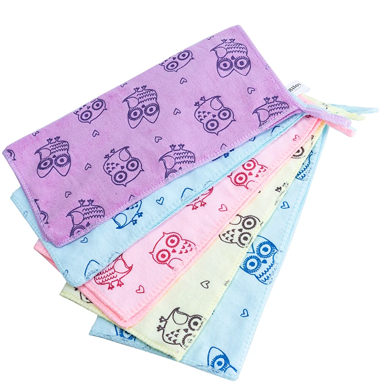 Kitchen Absorbent Scouring Cloth Daily Dish Towel Non-stick Oil Thickened Table Polyester Silk Kitchen Hand Towel