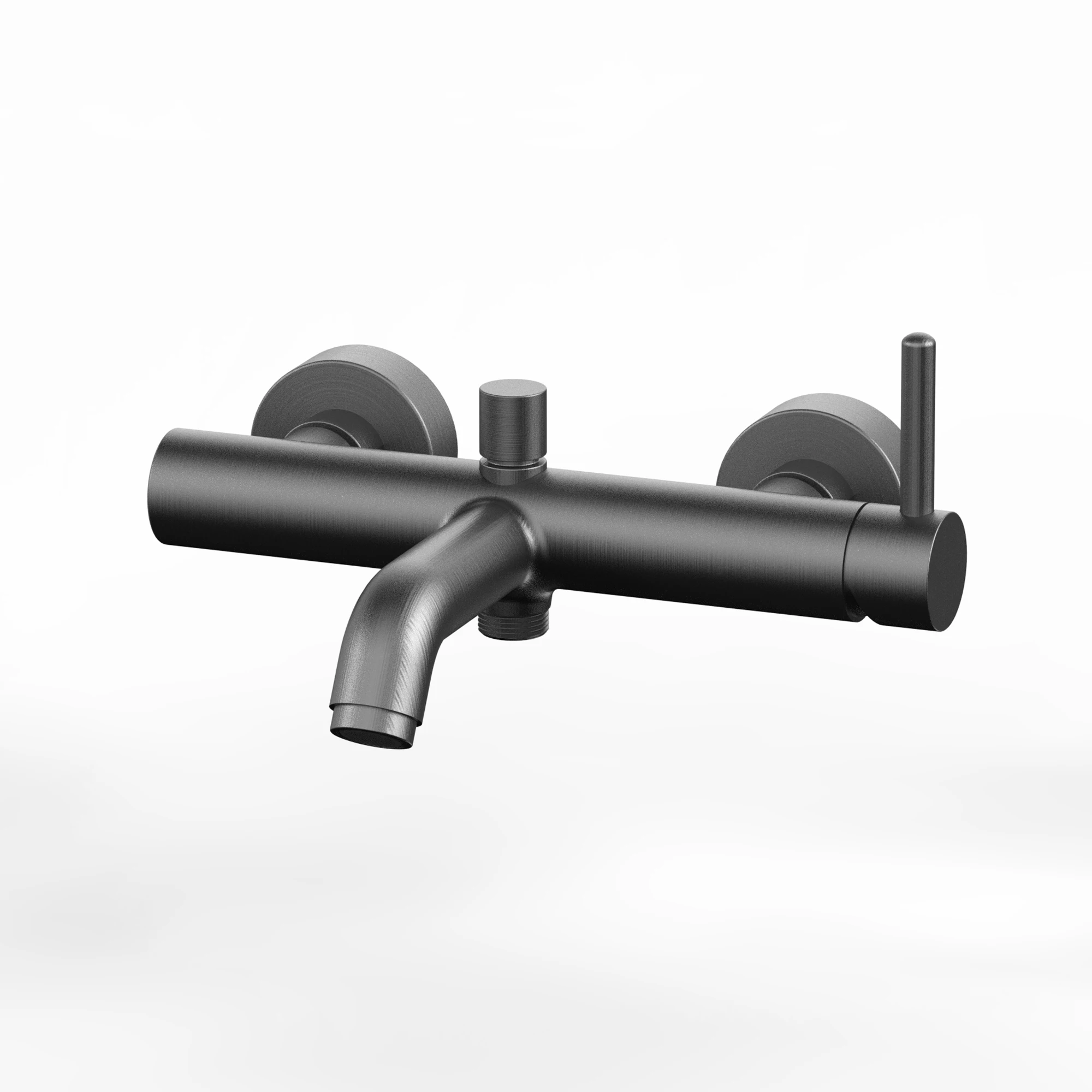 Shower Faucet Bathroom Solution Brass Single Handle Bath Tap Bathtub Single Lever Bath&Shower Mixer With Diverter