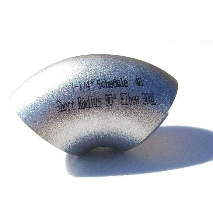 ansi b16.9 stainless steel s234 wpb pipe 2' elbow fittings
