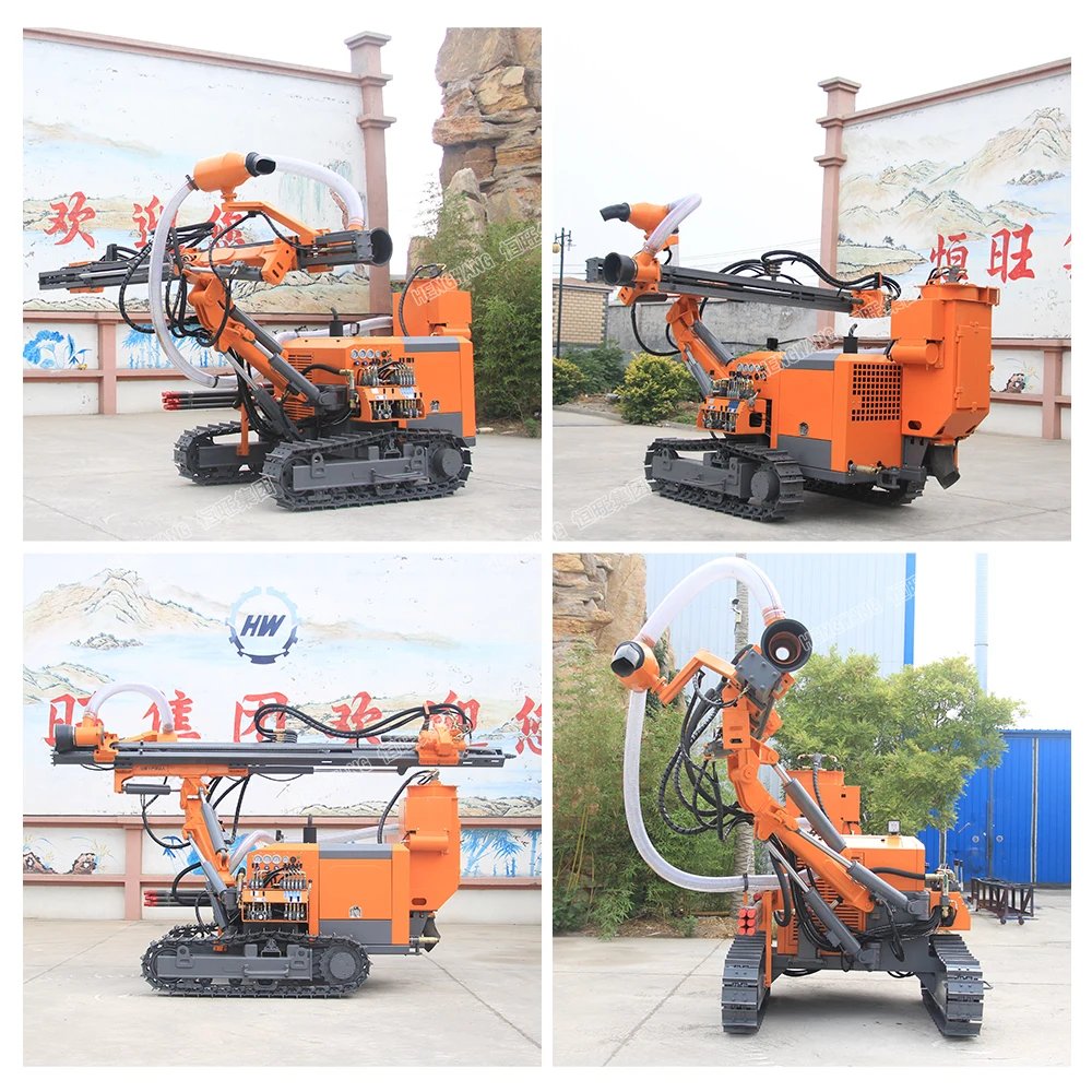 big sale fast drilling speed dth hammer 100 meter drill rig DTH pneumat drill rig for sale
