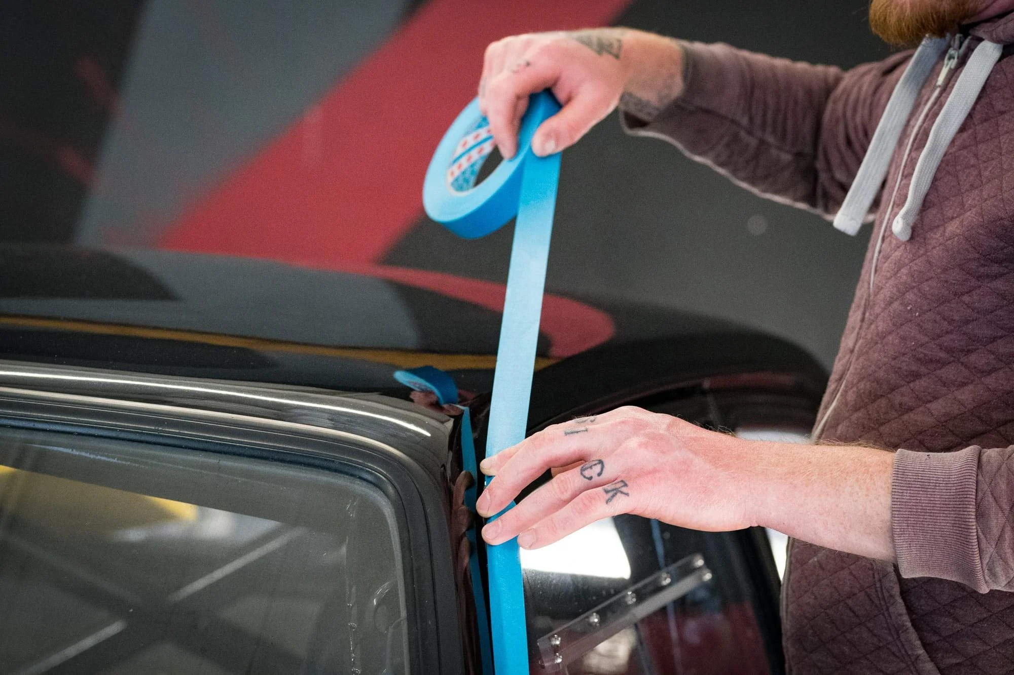 Heat Resistant Car Painting Crepe Paper Masking Tape No Residue UV 14 Days Painters Tape