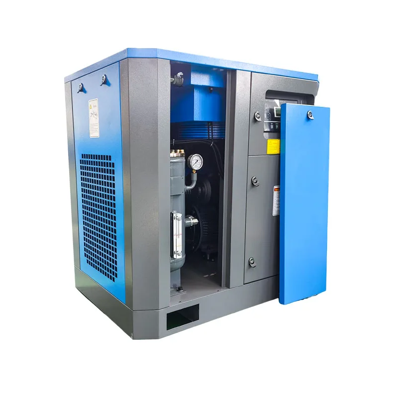 Ruihong Two Stage 37kw 50hp 8Bar 10Bar Industrial 415V 380V Permanent Magnet VSD Screw Air Compressor