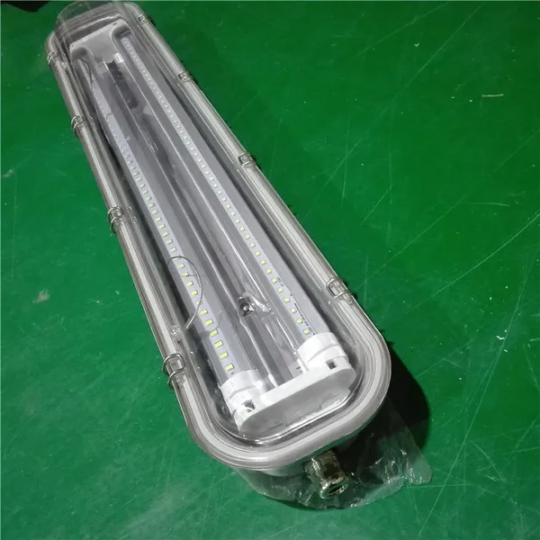 CE Rohs Listed T5 1.2m 1.5m 2 bulbs linkable linear light IP65 IK08 explosion proof lighting fixture