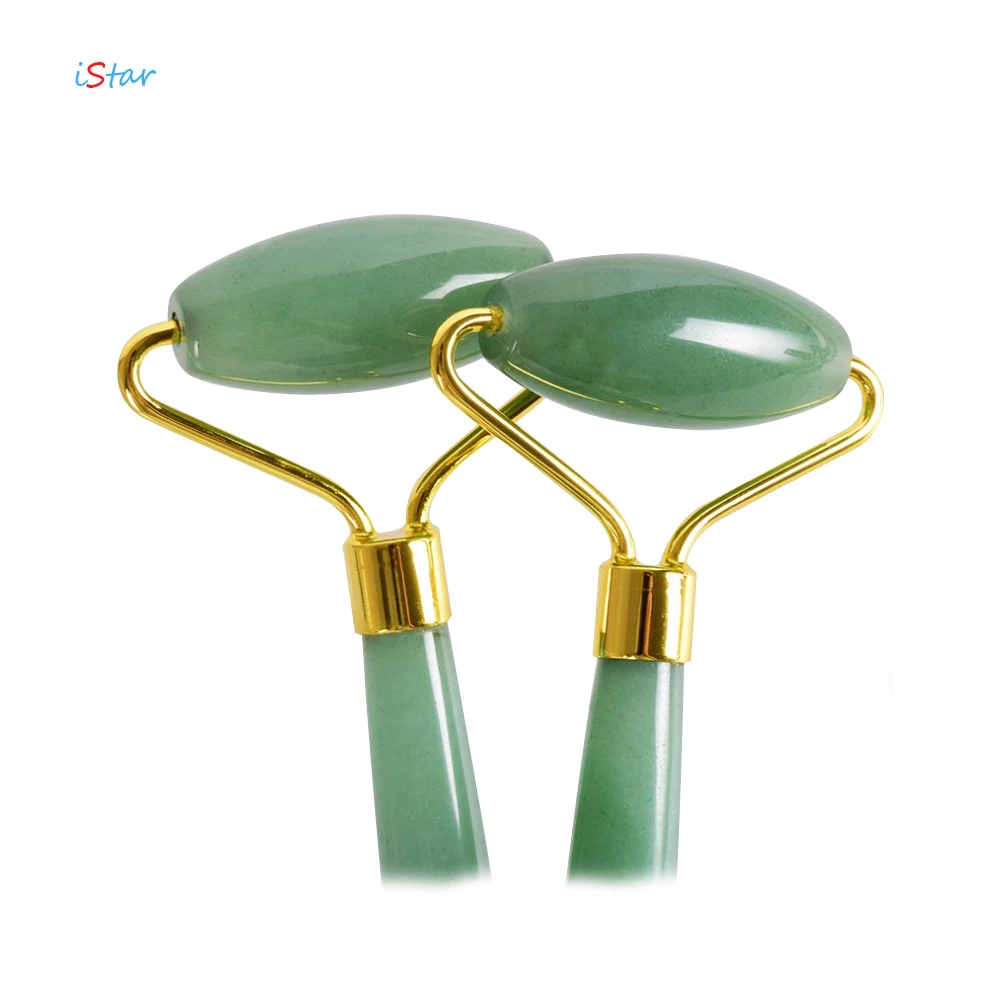 noiseless Face Massage natural stone rose quartz amethyst stones Gua Sha Natural Green jade