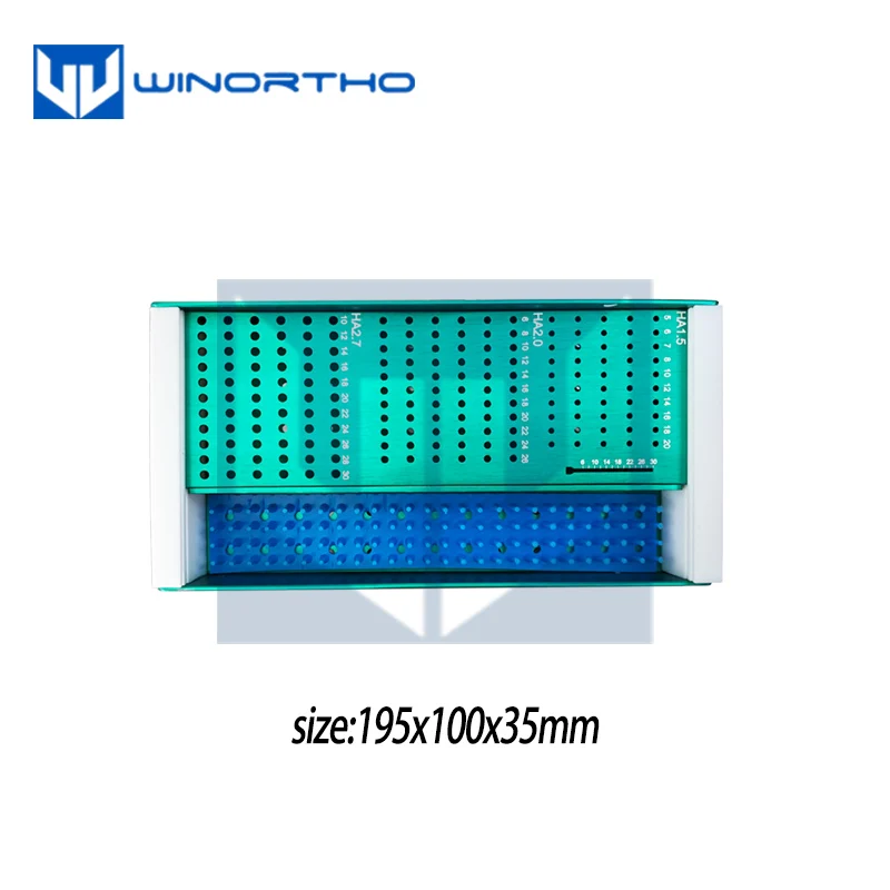 1.5/2.0/2.4mm screw box  veterinary orthopedic instruments implants  animal pet clinic tools bone plate screws