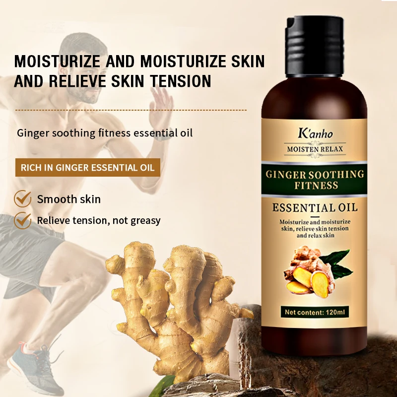 Kanho Ginger body butter soothing fitness 120ml Body Fat Massage Burning fat slimming does not rebound body hot sliming oil