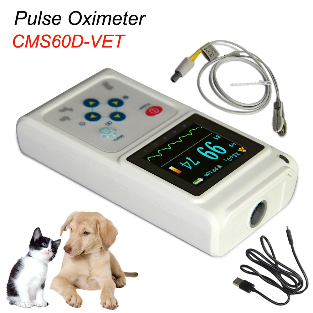 VET Oximeter OLED display veterinary oximeter for dog Animal pulse oximeter