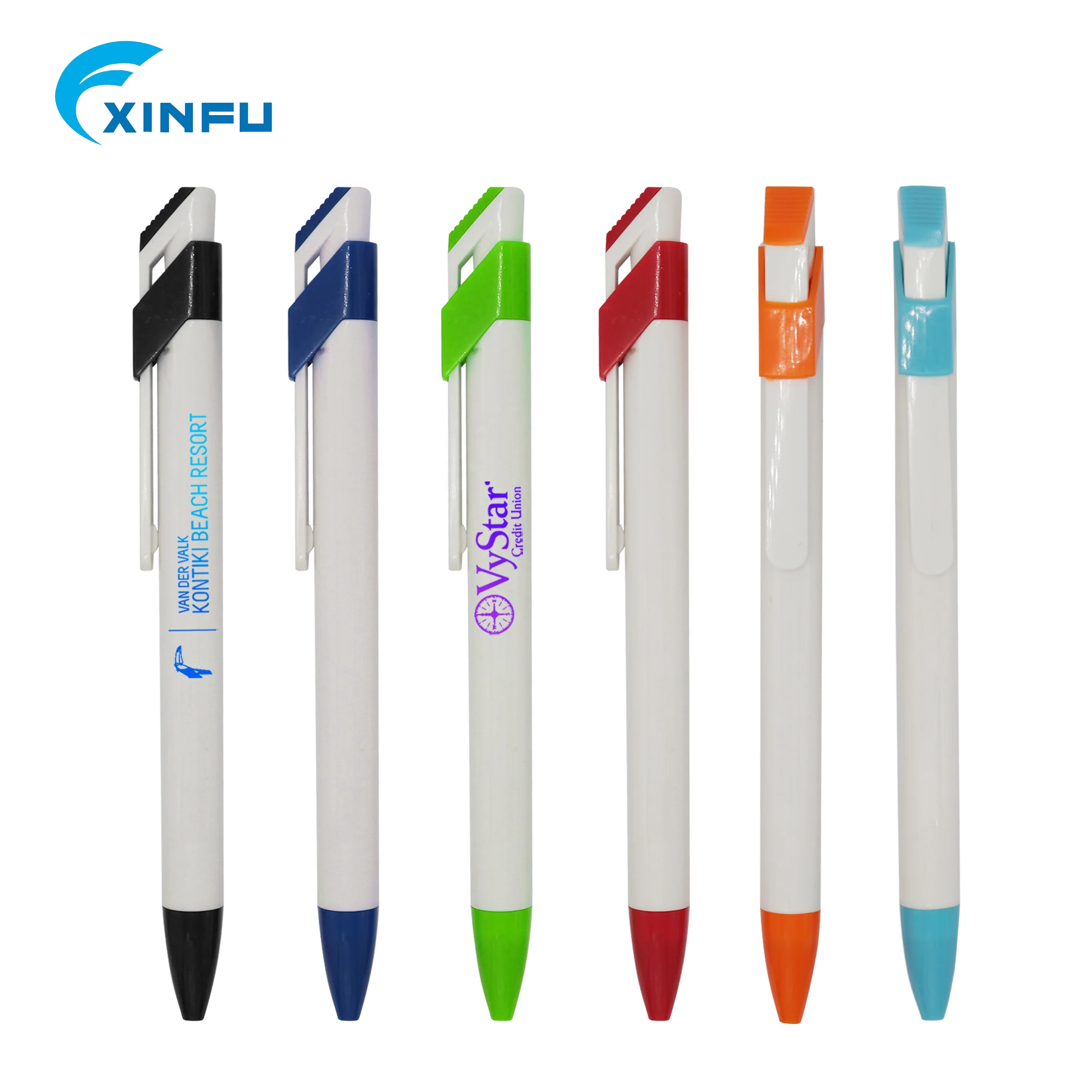 
Ballpoint pen cheap fresh designed plastic packing pen with custom logo 