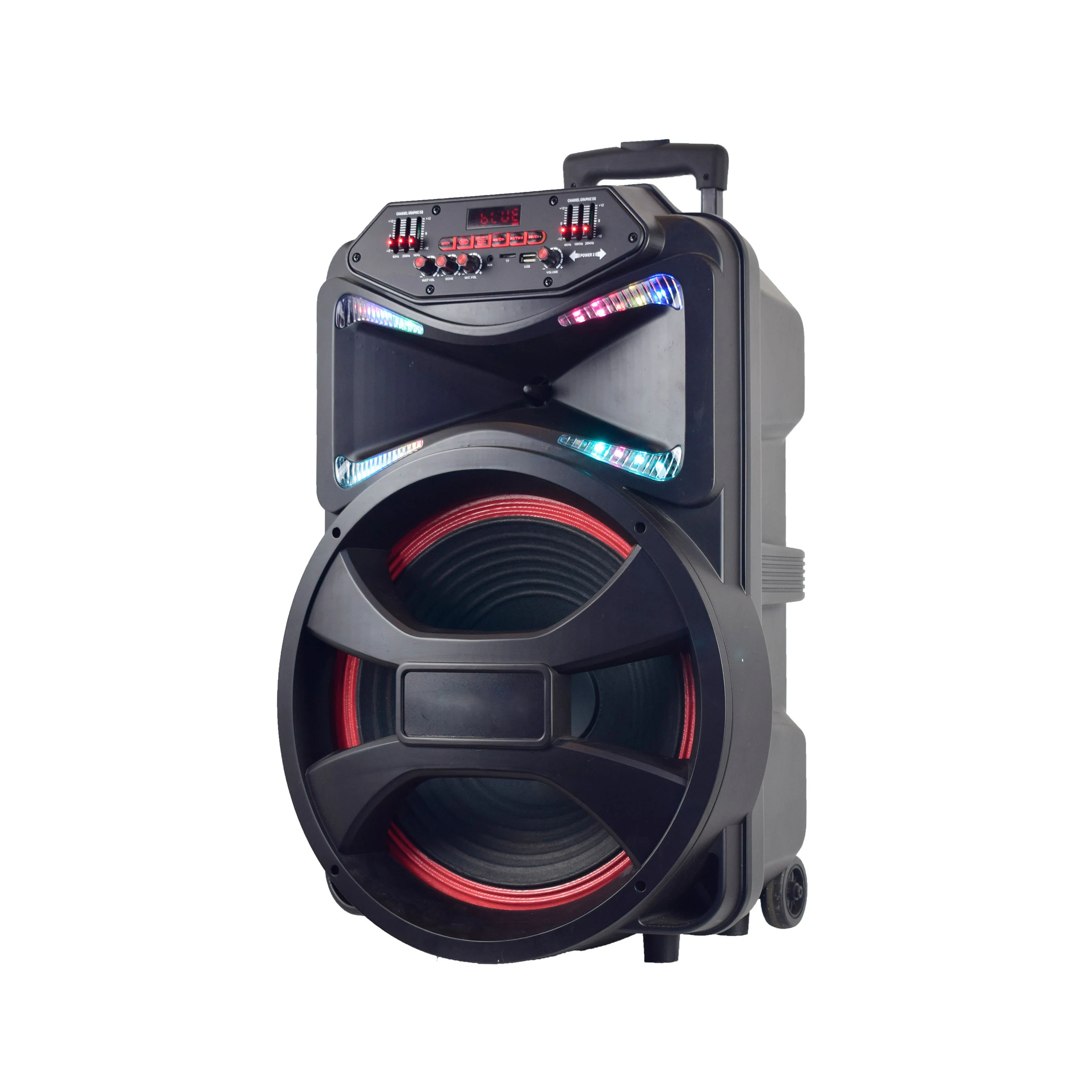 ailipu alp1249d Good Quality 12' Versatile Portable Handy Trolley Wheeled Wireless Bt Outdoor Speaker