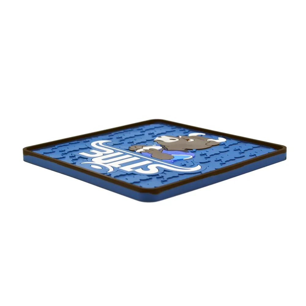 Factory Directly Custom LOGO PVC Wine Cup Coaster Silicone Rubber Beer Cup Coasters Holder