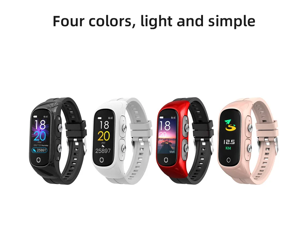 2021 N8 Fashion Noise Smart Watch With Earbuds 2in1 Reloj Smart Watch Bands & Accessories Trendy Smart Watch Earbuds