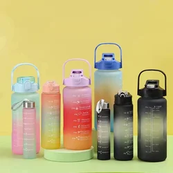 Best Selling Sports Bottle Water 1L BPA Free Fitness Water Bottle Tritan Motivational Water Bottle With Time Marker and Straw