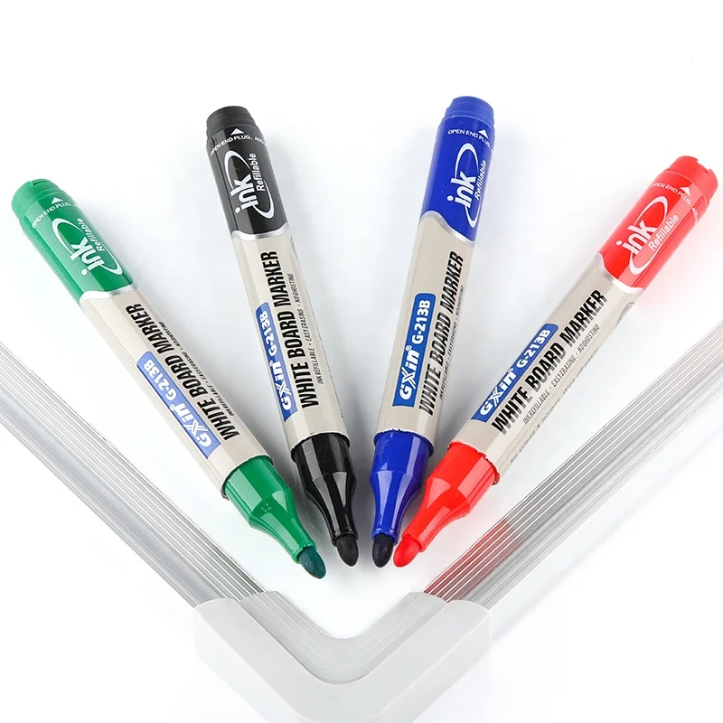 Gxin G-213B Wholesale writing smoothly Non Toxic Refillable marker quick drying White board marker pen for office