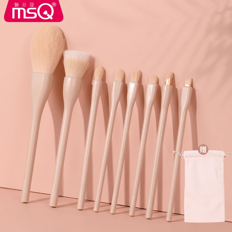 Wholesale Makeup Gift Sets 8Pcs Synthetic Travel Makeup Brush Foundation Cosmetics Powder Face Make Up Brush Set With Box