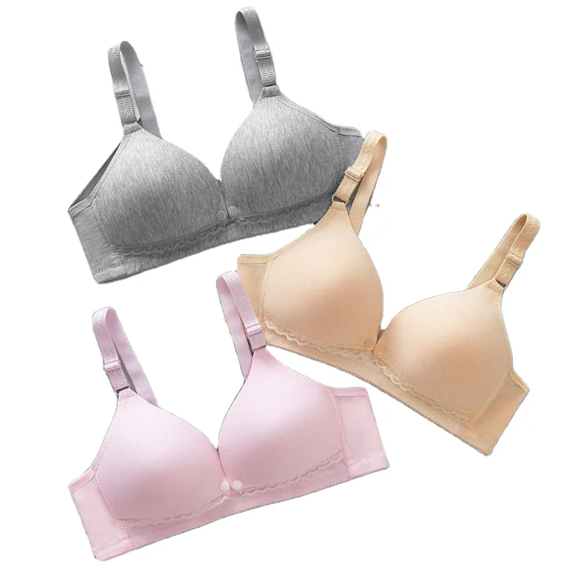 Breast Feeding Bra Thin Gathered Anti Sagging Wireless Special Bra Cover for Postpartum Feeding Pregnant Women