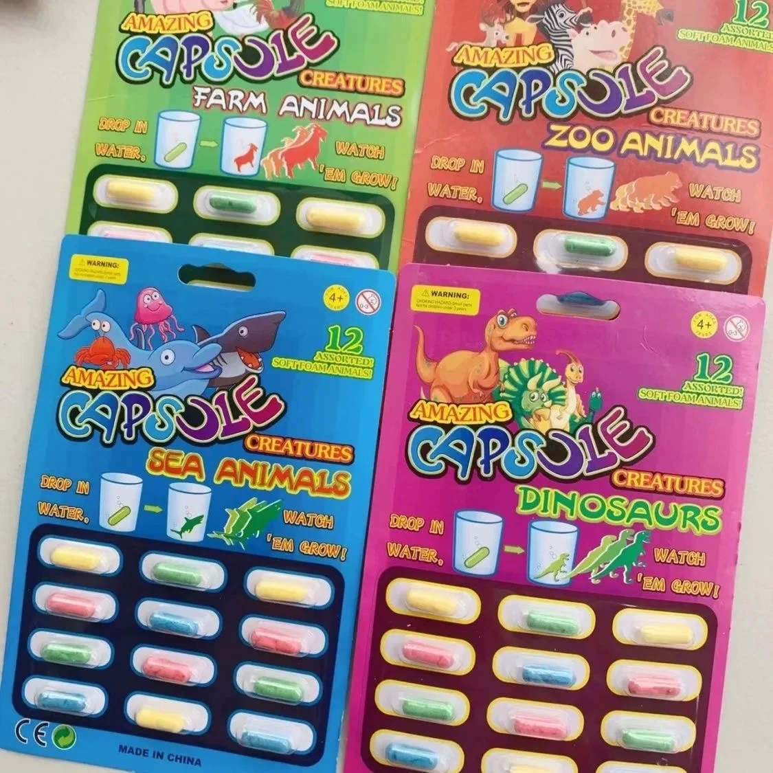 Toy Colorful Rubber Magic Growing Capsule Animals Baby Gift Christmas Unicorn Soft Bath Companion Water Animals Safety Baby Toy