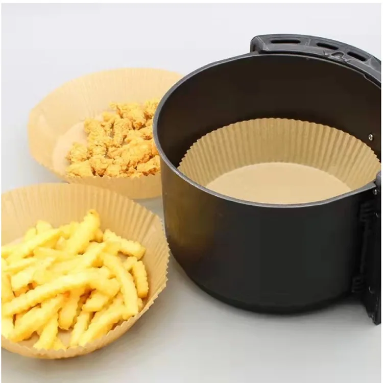 Air Fryer Parchment Disposable Paper Liners Anti-sticking Barbecue Baking Frying Air Fryer Silicone Oil Paper Plate