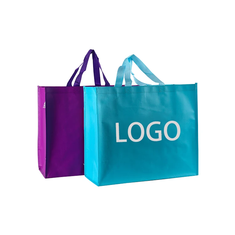 Customized reusable tote shopping bag recycled eco non woven bag with logo
