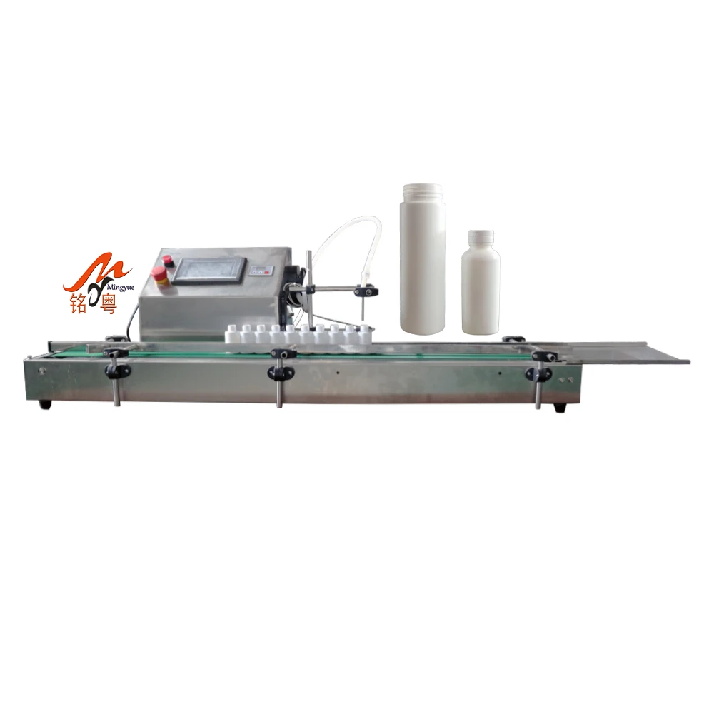 tabletop small plastic bottle drinking water olive oil mouthwash fruit paste vial drinks filling machine