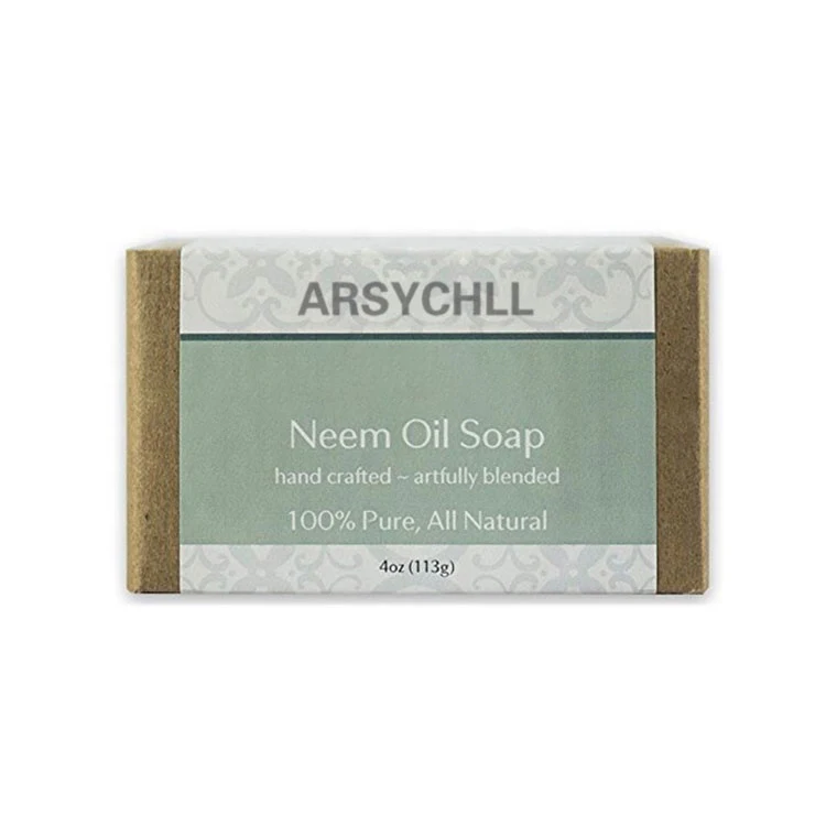OEM Packaging Natural Herbal Raw Material Organic Neem Oil Handmade Soap Bars