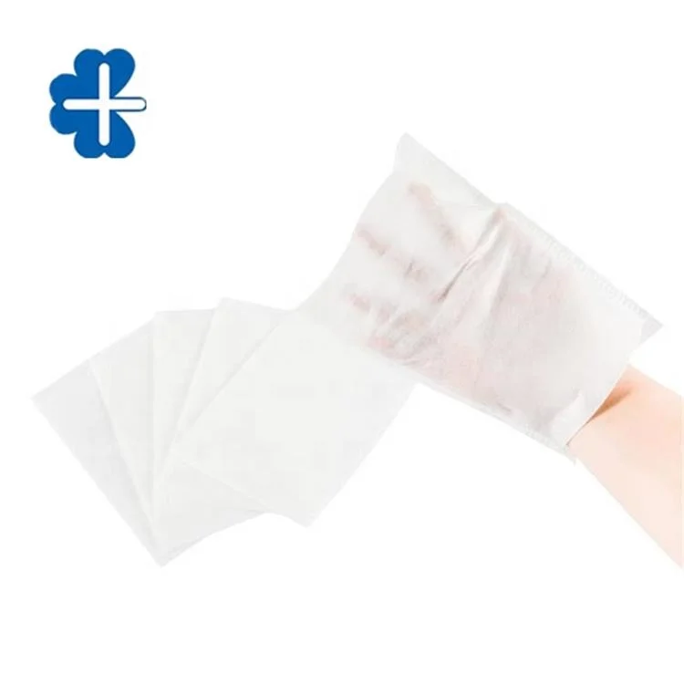 Disposable Non-woven Cleaning Molton Gloves for Hospital
