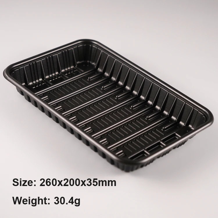 Disposable plastic meat tray frozen fast food packaging take out PP food tray