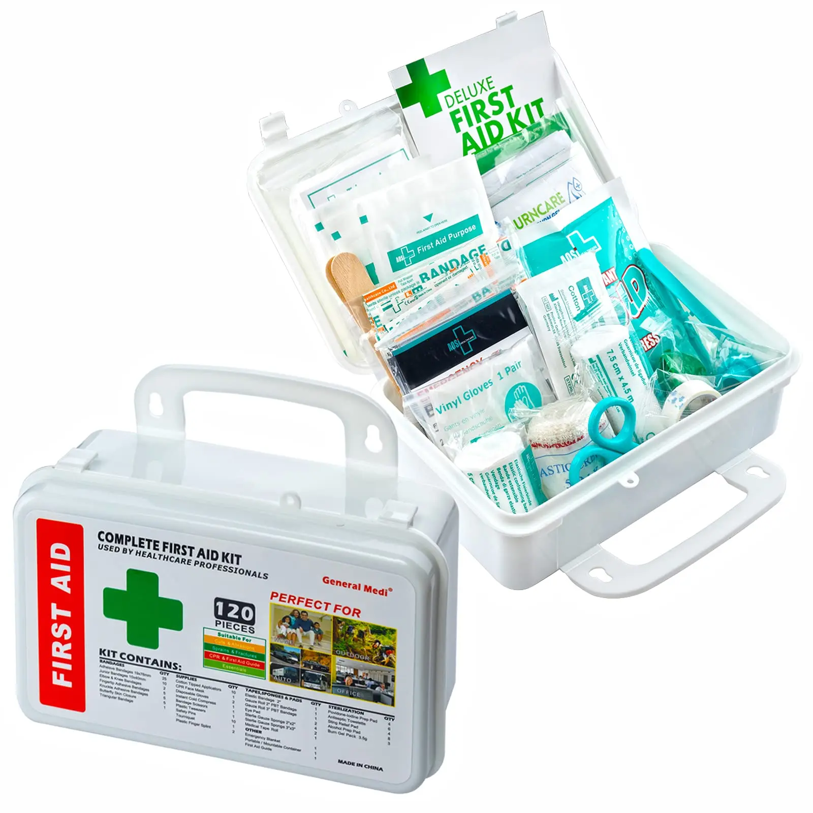Hardcase custom first aid kit pocket first aid box plastic with supplies white first aid