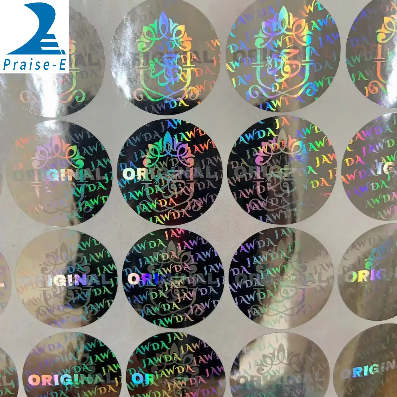 Custom Logo  Hologram waterproofSticker Warranty Security  dual channel sticker with VOID effect