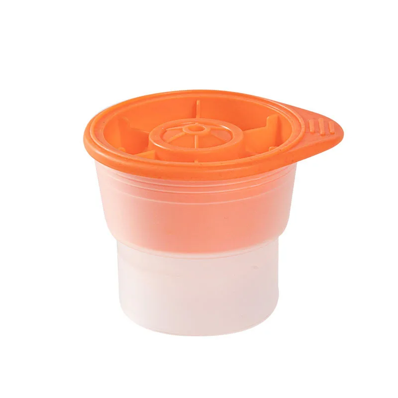 High Quality Block Clear Round Ball Maker Silicone Popsicle Whiskey Mold Ice Cube Tray with Lid Silicone 50 Customization