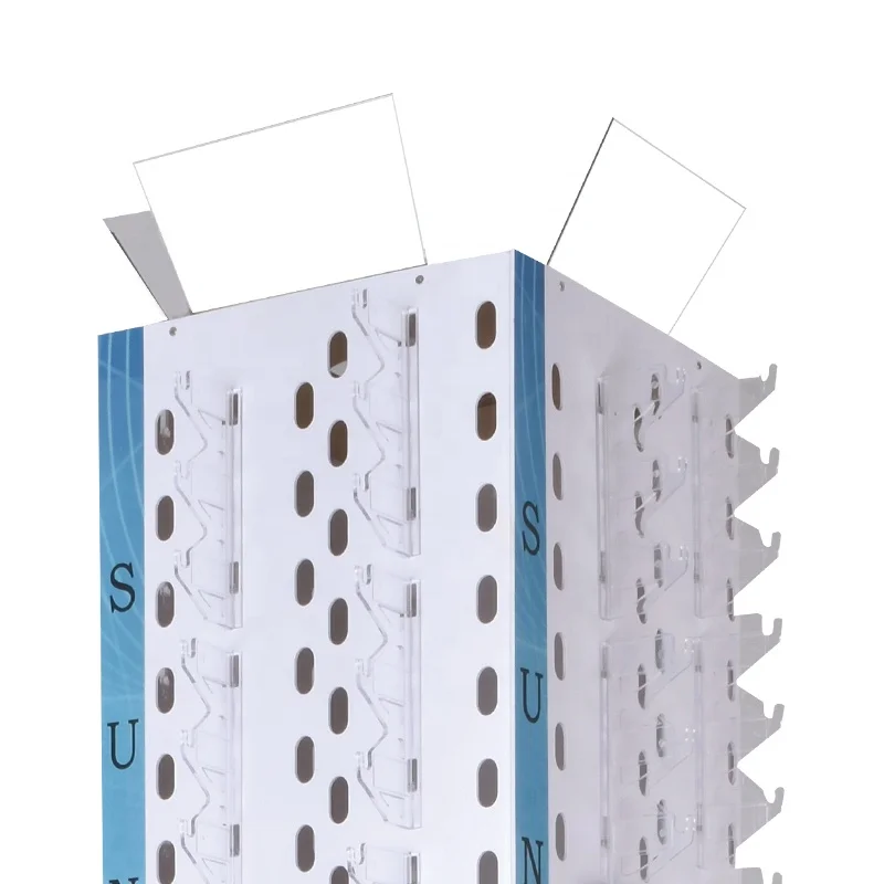 Optical glasses floor display stand glasses turntable with mirror can hang 168 pairs of sunglasses display stand