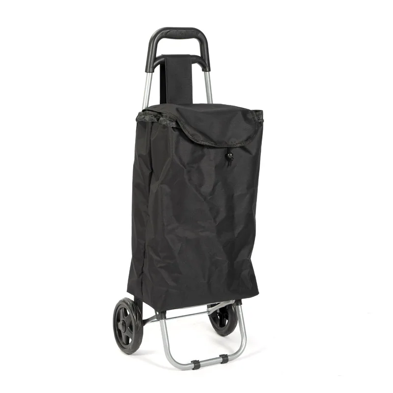 Factory Sales Customizable 600D Oxford Cloth supermarket folding shopping cart, portable grocery shopping cart on wheels