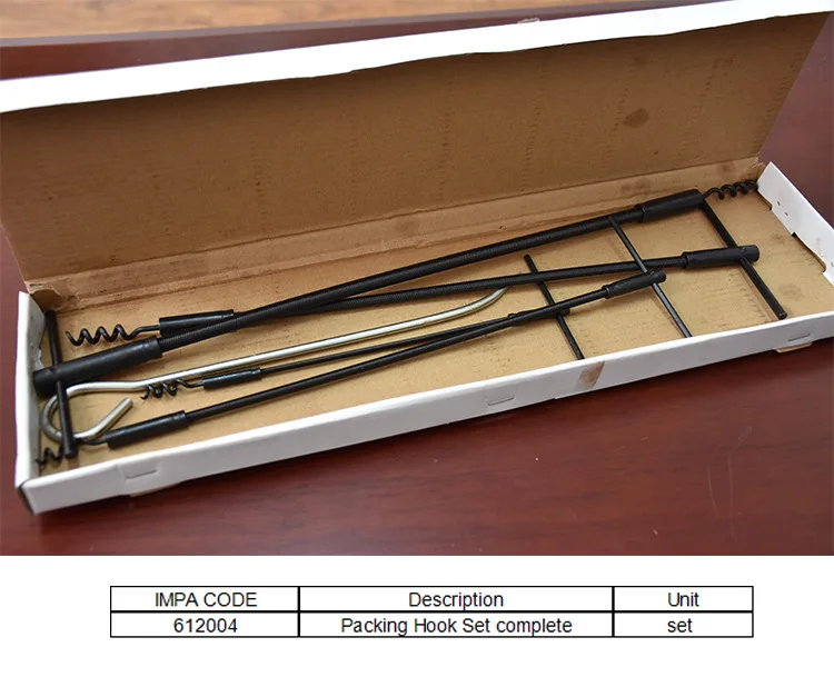 IMPA 612004 MARINE COMPLETE PACKING HOOK SET FOR SHIP USE
