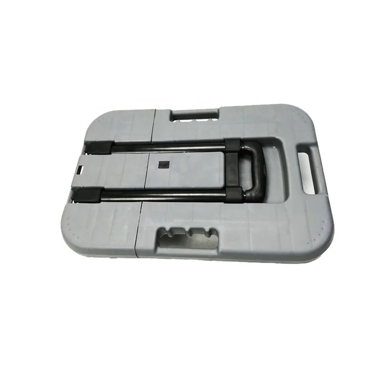 Plastic Folding foldable 300kg heavy duty hotel airport Hand piano Dolly Trolley Luggage Wheeled Platform Cart extendable dolly