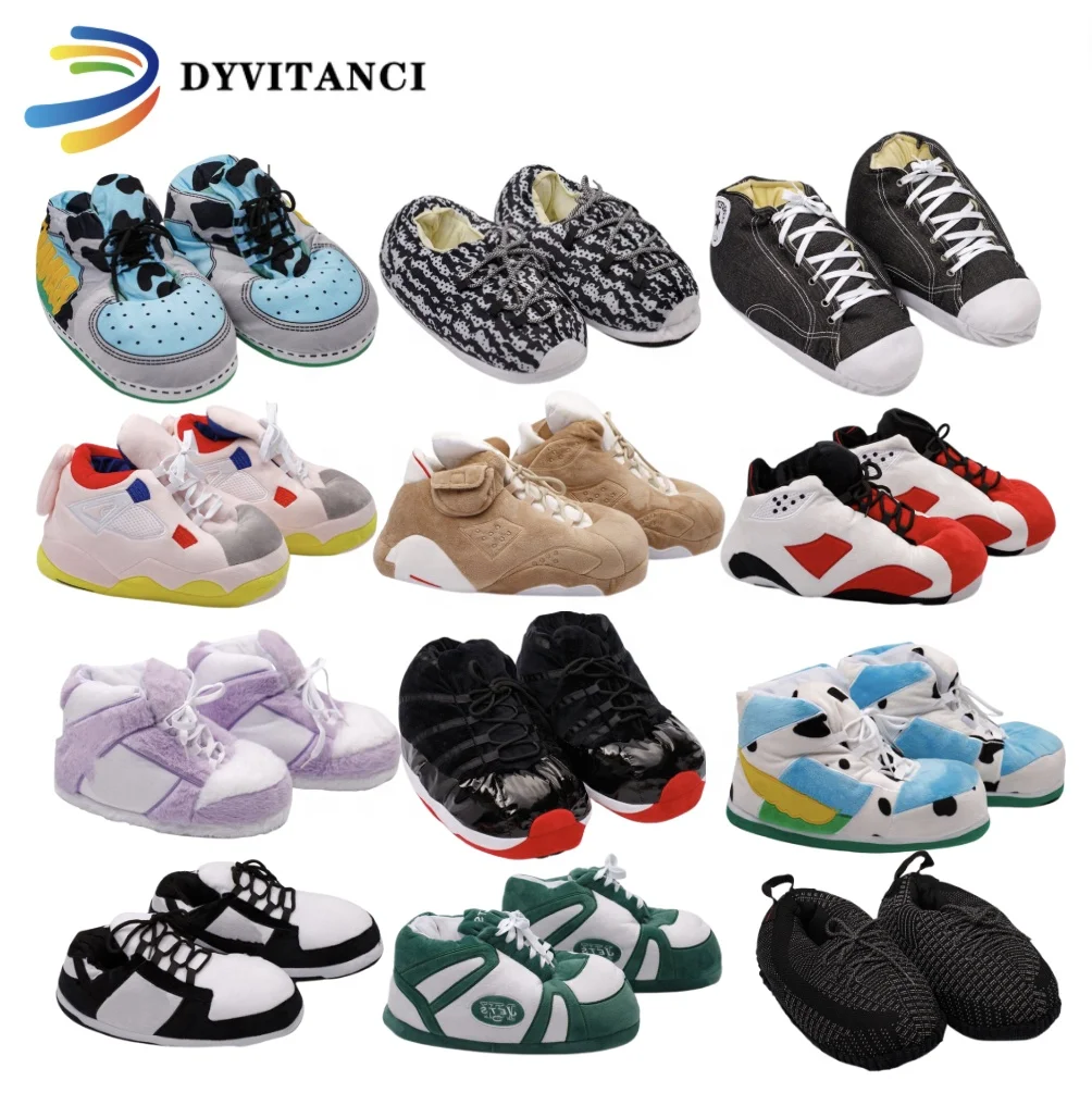 dropshipping product 2024 Hot Selling Sneaker Slippers One-Size House Sneaker Slippers ouse Floor Cotton Shoes Woman