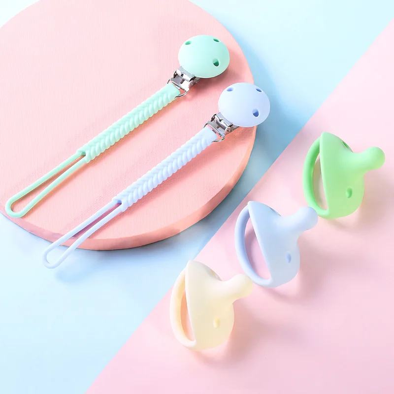 Customized Non-toxic Safety Soft Silicone Teething Pacifier Bpa Free Natural Rubber Baby Pacifier Nipple