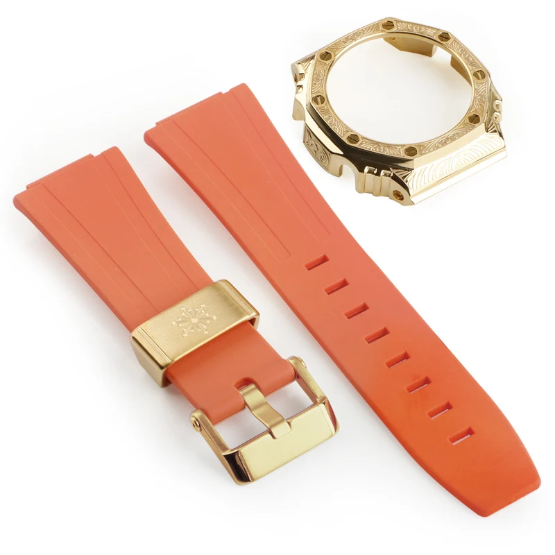 Designed case For Casio For G-Shock GA2100 Metal Strap GA2110 Watch band for GA-2100 Stainless steel Watch Accessories man