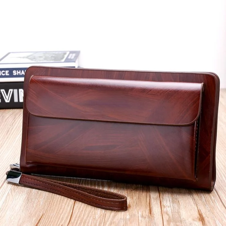 Мужской деловой клатч на одной молнии, вместительная сумка для мобильного телефона, мужской кошелек, оптовая продажа с завода