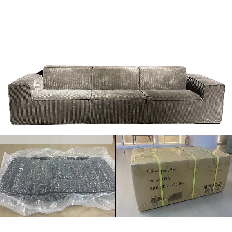 HANYEE Modern Lazy Couch Lounge Leather Living Room L Lazy Bedroom Luxury Couches Sofa Sets for Homefurniture High Quality 10pcs