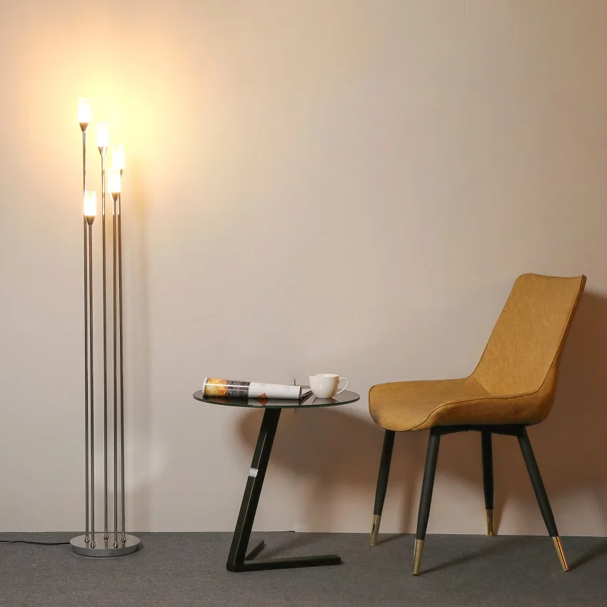 Led Stand Floor Lamp Modern Nordic Home decorative lamp Luxury Luminous Light 5 Head Ready to ship