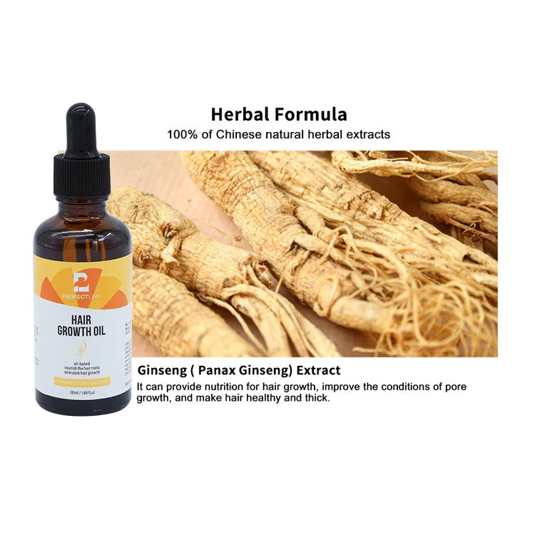 Create Your Label Hair Care  Ginger Smoothing Nourishing Anti Loss Regrowth Scalp Elixirs Private Label Hair Growth Oil Serum