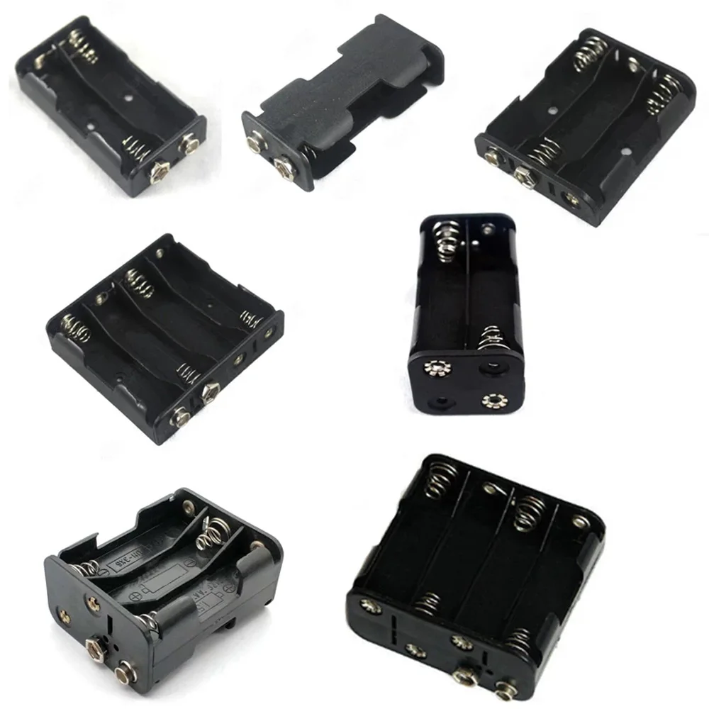 4*AA Battery Case Box 4 Slot 6V AA Battery Holder With 9V Male And Female Snap Connector