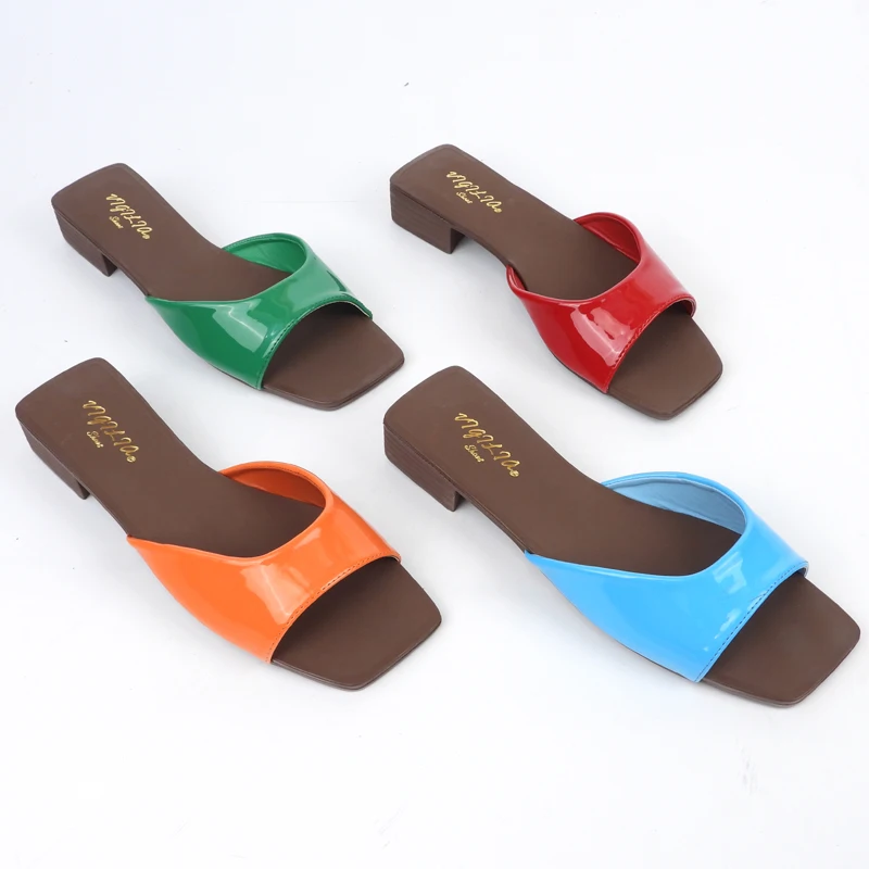 Latest Rough heel, flat high heels sandals,low heel slippers evening heel