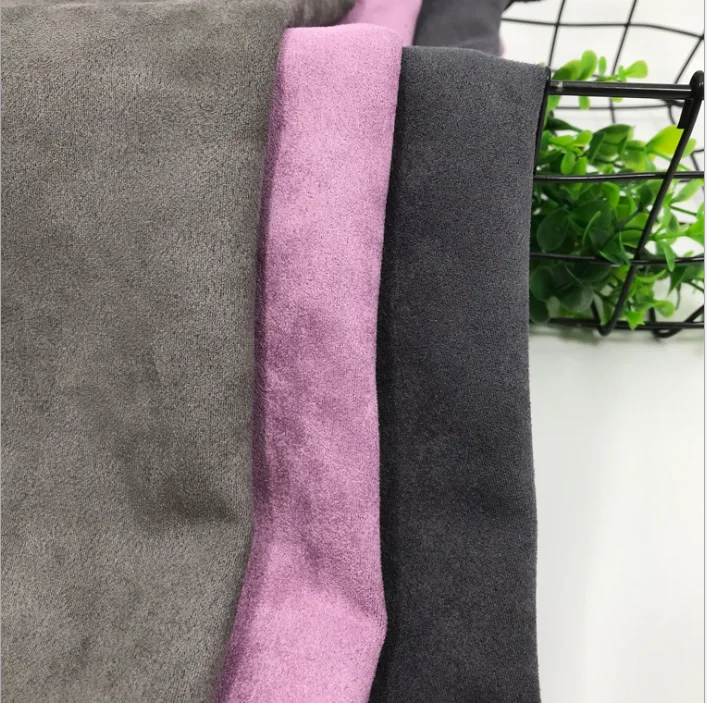 Горячая Распродажа 100% полиэтиленовая кожа бархатная замшевая ткань для обивки дивана