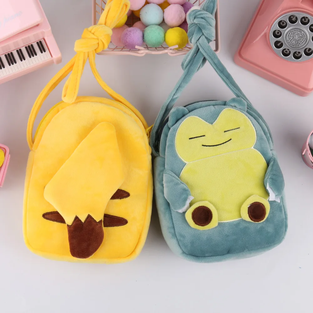 Wholesale Amazon Hot Sale Pikachu Plush Pokemons Purse Pocket Pokemoned Bag Pikachu Pocket Pokemons Coin Purse