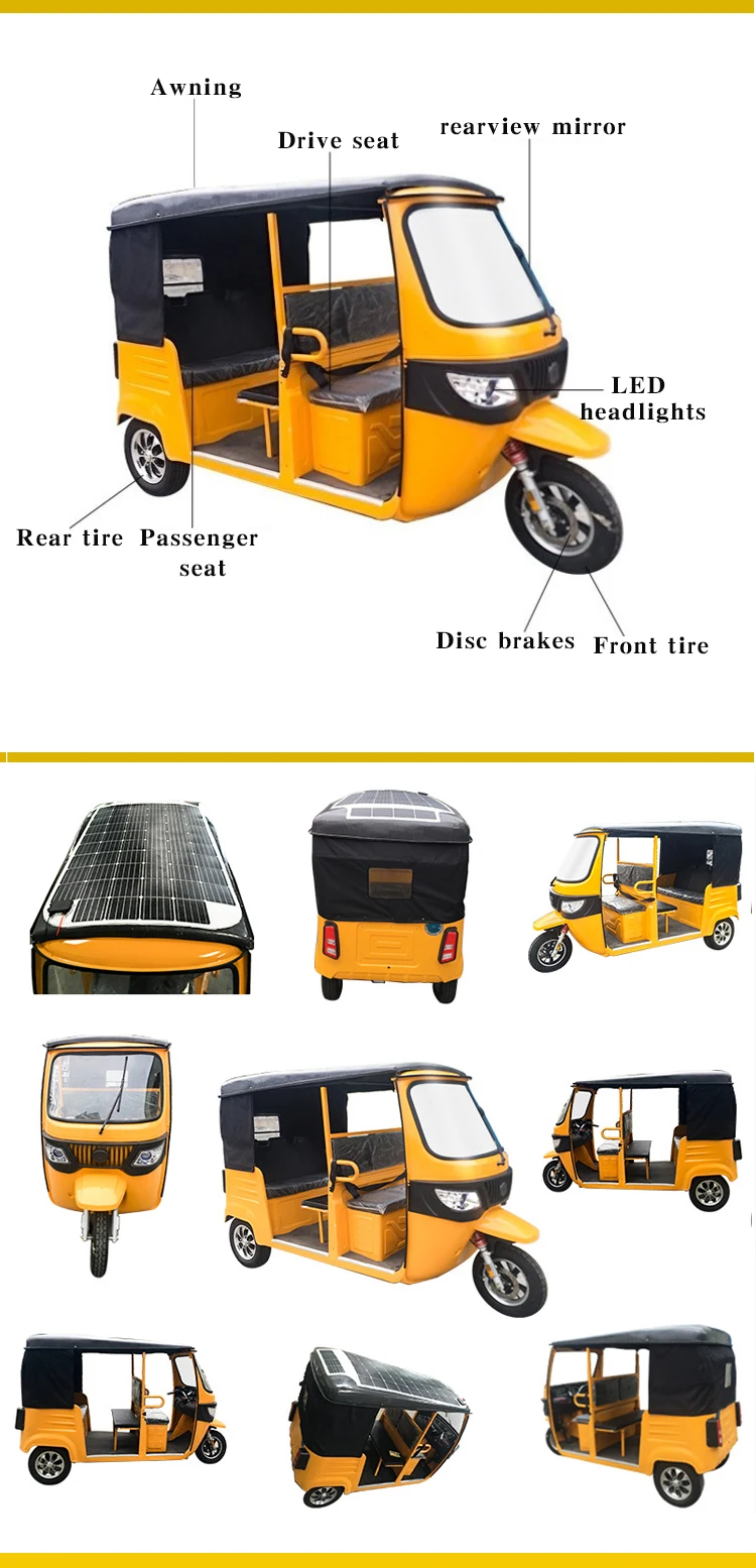Three Wheeler Digital Speedometer Of Electric Rickshaw With Rain Curtain