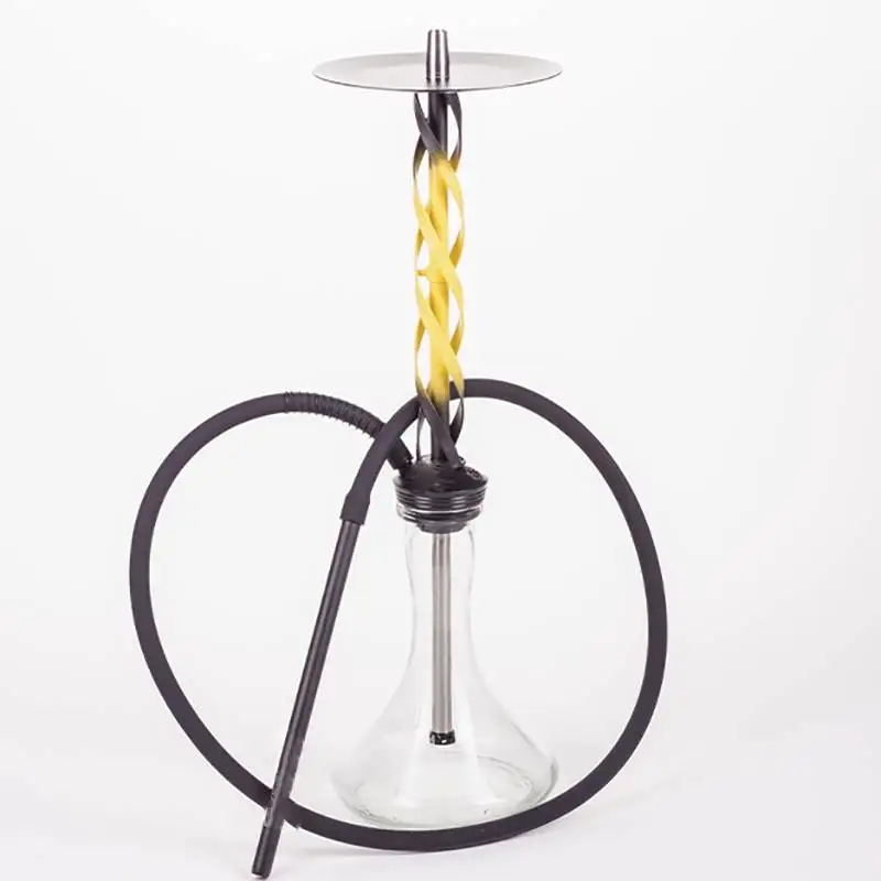 Chinese Shisha Smoking Black Matt and Silver Steel Fair Price and High Quality Carton Box Customizable Frosted Straight Type 50