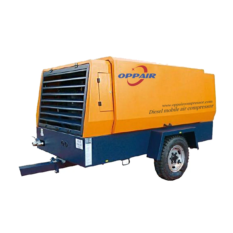 Распродажа, отличный винтовой воздушный компрессор, дизельный мобильный воздушный компрессор 375 Cfm, воздушный фильтр, портативный желтый/oem OPPAIR, 15bar 700-800cfm
