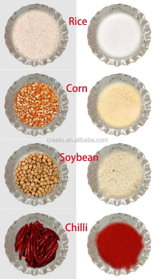 Energy Efficient 2000W Commercial and Household Snack Machine for Grinding Corn Walnut Coffee Cocoa Soybean Sesame Spice